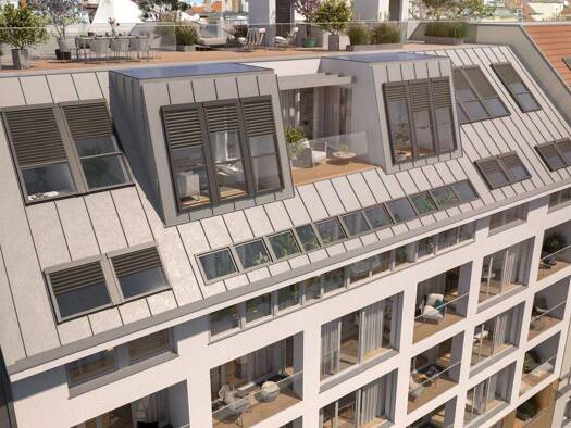 Penthouse zum Kauf - Erstbezug 3.690.000 € 5 Zimmer 194,9 m² 6. Geschoss Wien 1040