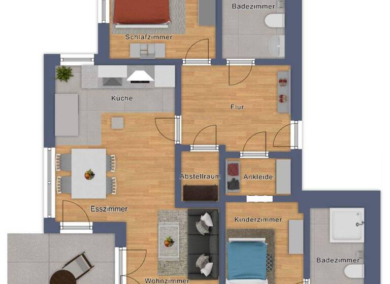 Wohnung zum Kauf - Erstbezug 880.000 € 3 Zimmer 91,8 m² EG Frauenland Würzburg 97074