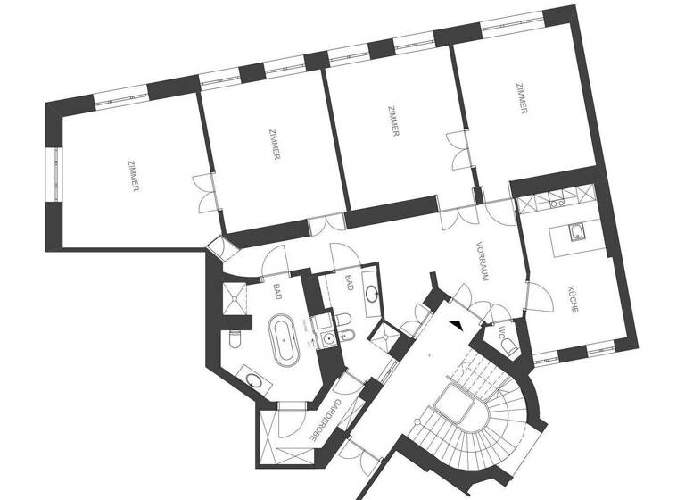 Wohnung zur Miete 3.182 € 4 Zimmer 174 m² Wien,Alsergrund 1090
