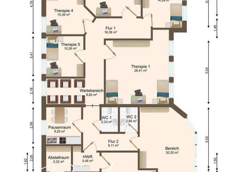 Praxis zum Kauf 200.000 € 6 Zimmer 181,9 m² Bürofläche Oschersleben 39387