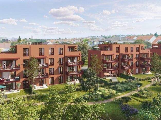 Terrassenwohnung zum Kauf - Neubau provisionsfrei 471.000 € 3 Zimmer 79,4 m² EG frei ab sofort Röntgenstraße Betzingen Reutlingen 72770