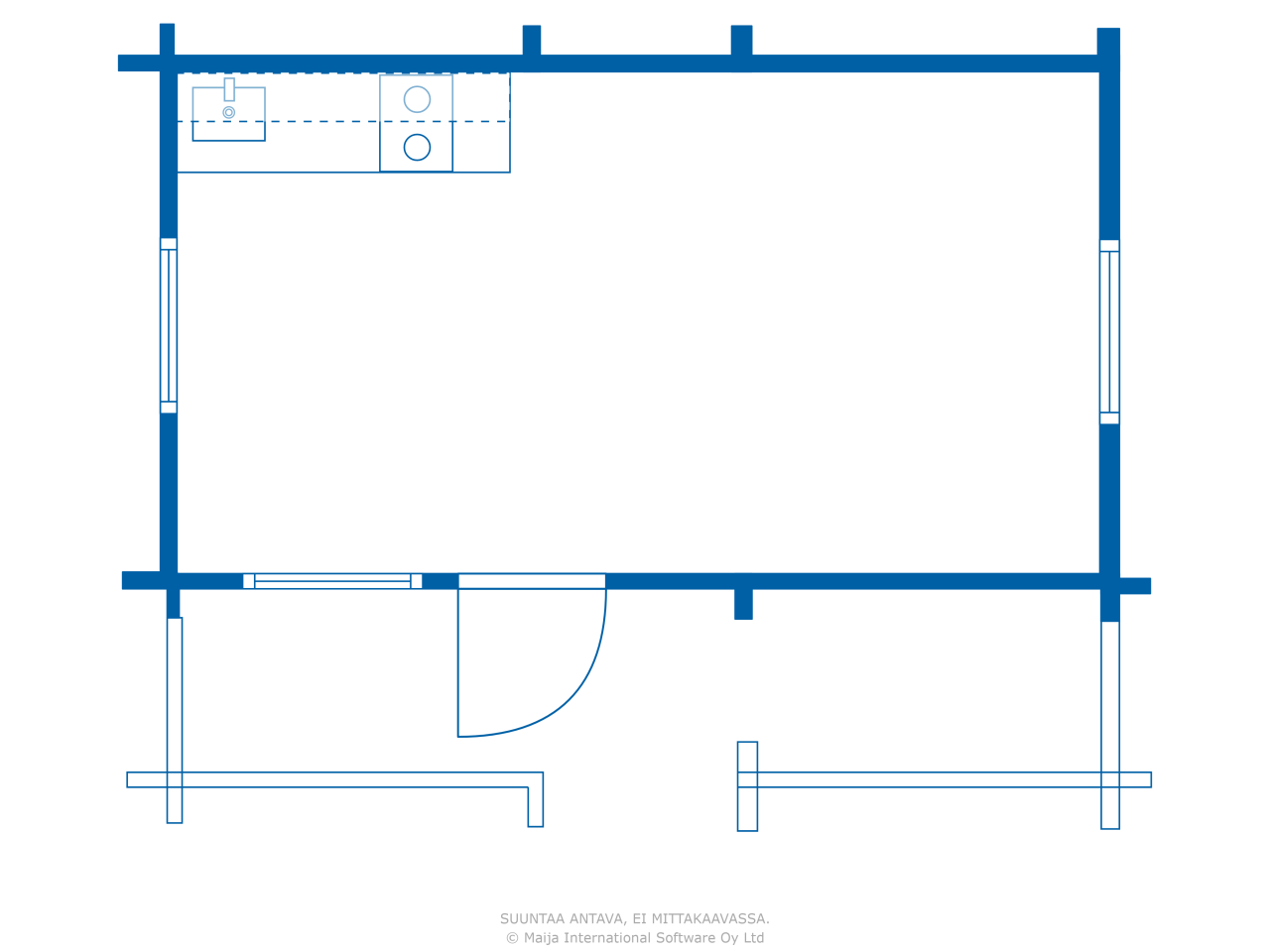 Haus zum Kauf 24.000 € 1 Zimmer 17 m²<br/>Wohnfläche 2.500 m²<br/>Grundstück Koutuksentie 16 Pello 95645