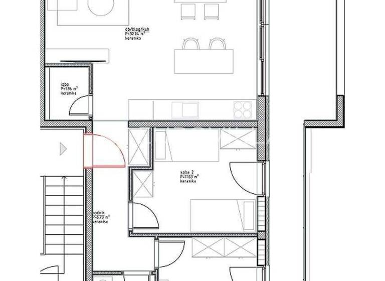 Wohnung zum Kauf 354.800 € 2 Zimmer 88 m² 2. Geschoss Vinjerac Posedarje