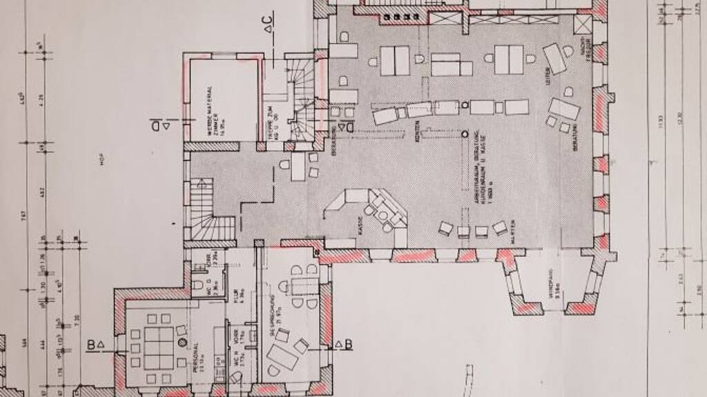 Bürofläche zur Miete 5 Zimmer 320 m² Bürofläche teilbar von 10 m² bis 180 m² Schlörplatz Weiden Weiden in der Oberpfalz 92637