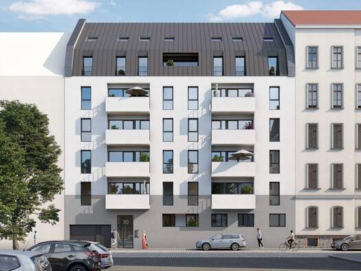 Wohnung zum Kauf - Erstbezug 240.000 € 2 Zimmer 44,3 m² 1. Geschoss Zentrum-Ost Leipzig 04103