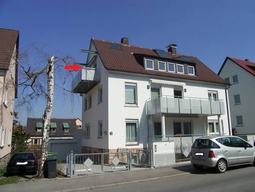 Wohnung zur Miete 1.650 € 3,5 Zimmer 74 m² 4. Geschoss frei ab sofort Bad Cannstatt Stuttgart 70374