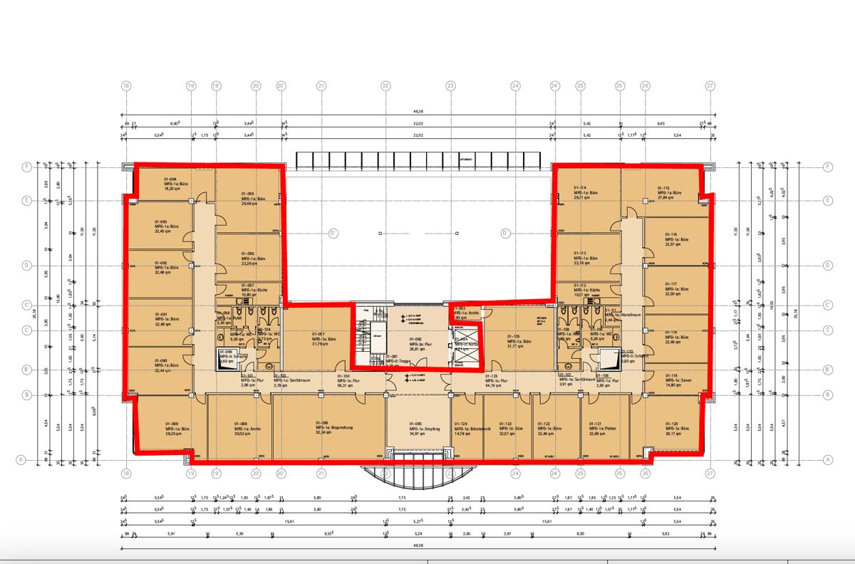 Bürofläche zur Miete provisionsfrei 11.997 € 888,7 m²<br/>Bürofläche Stellingen Hamburg 22769