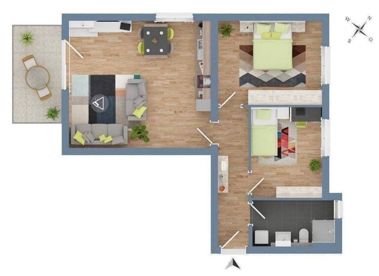 Wohnung zum Kauf provisionsfrei 287.400 € 3 Zimmer 71,7 m² 2. Geschoss Plattling 94447