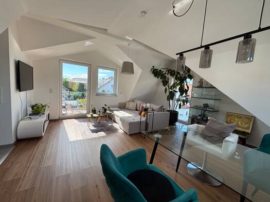 Wohnung zur Miete 1.300 € 2 Zimmer 56 m² Dachgeschoss frei ab sofort Nierstein Nierstein 55283