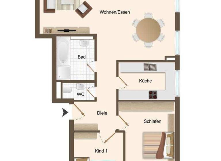 Wohnung zum Kauf 339.000 € 3 Zimmer 74 m² 2. Geschoss Ruit Ostfildern / Ruit 73760