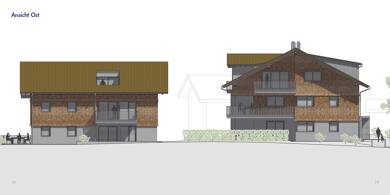 Wohnung zum Kauf - Neubau provisionsfrei 410.000 € 2 Zimmer 54 m² EG Oberstaufen Oberstaufen 87534