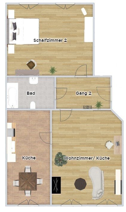 Wohnung zur Miete 380 € 2 Zimmer 63 m²<br/>Wohnfläche Löbauer Str. 16 Innenstadt Görlitz 02826