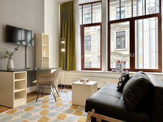 Studio zur Miete Wohnen auf Zeit 850 € 1 Zimmer 31 m² frei ab 01.04.2026 Zentrum Leipzig 04109