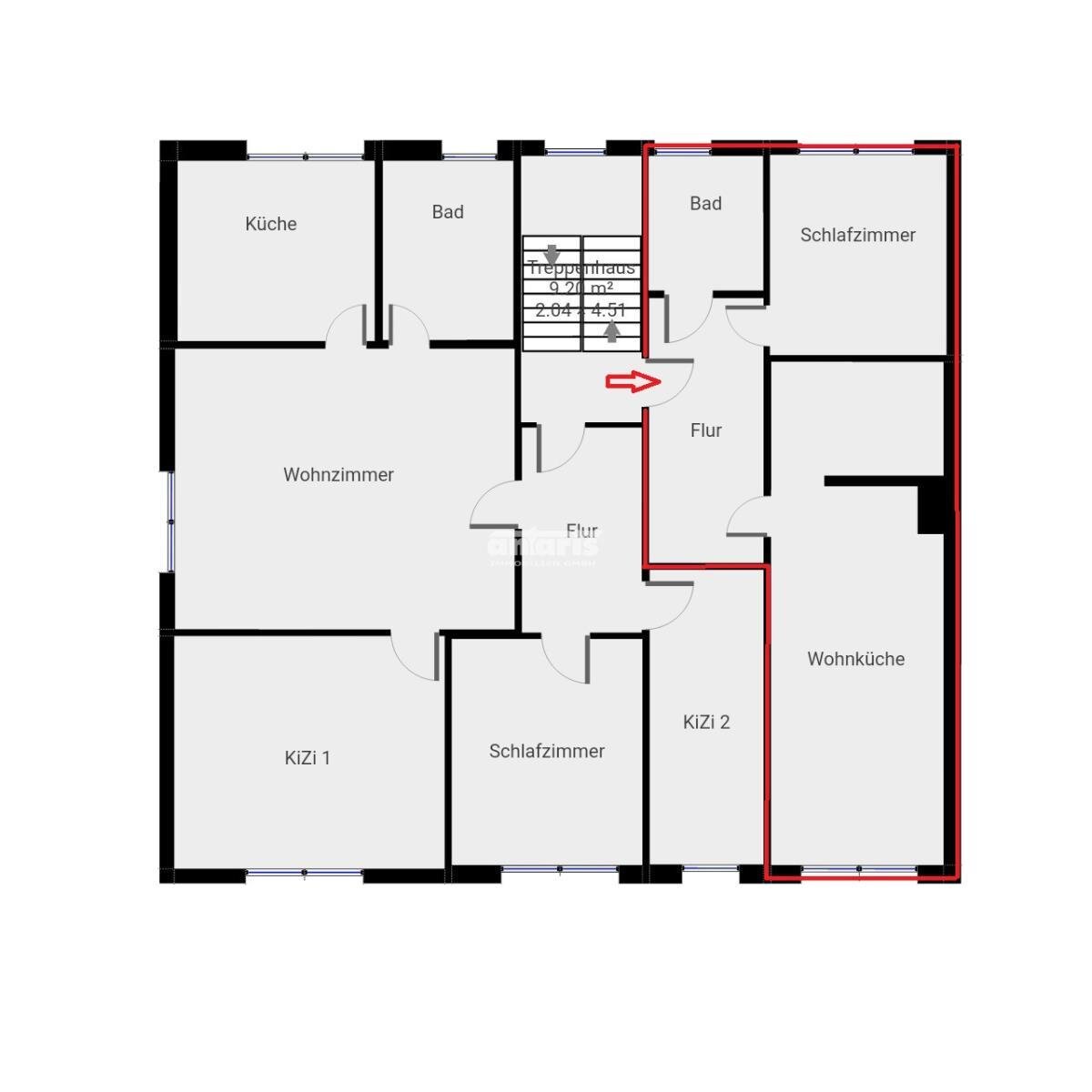 Wohnung zur Miete 355 € 2 Zimmer 47,4 m²<br/>Wohnfläche 01.03.2025<br/>Verfügbarkeit Ballhausen 99955