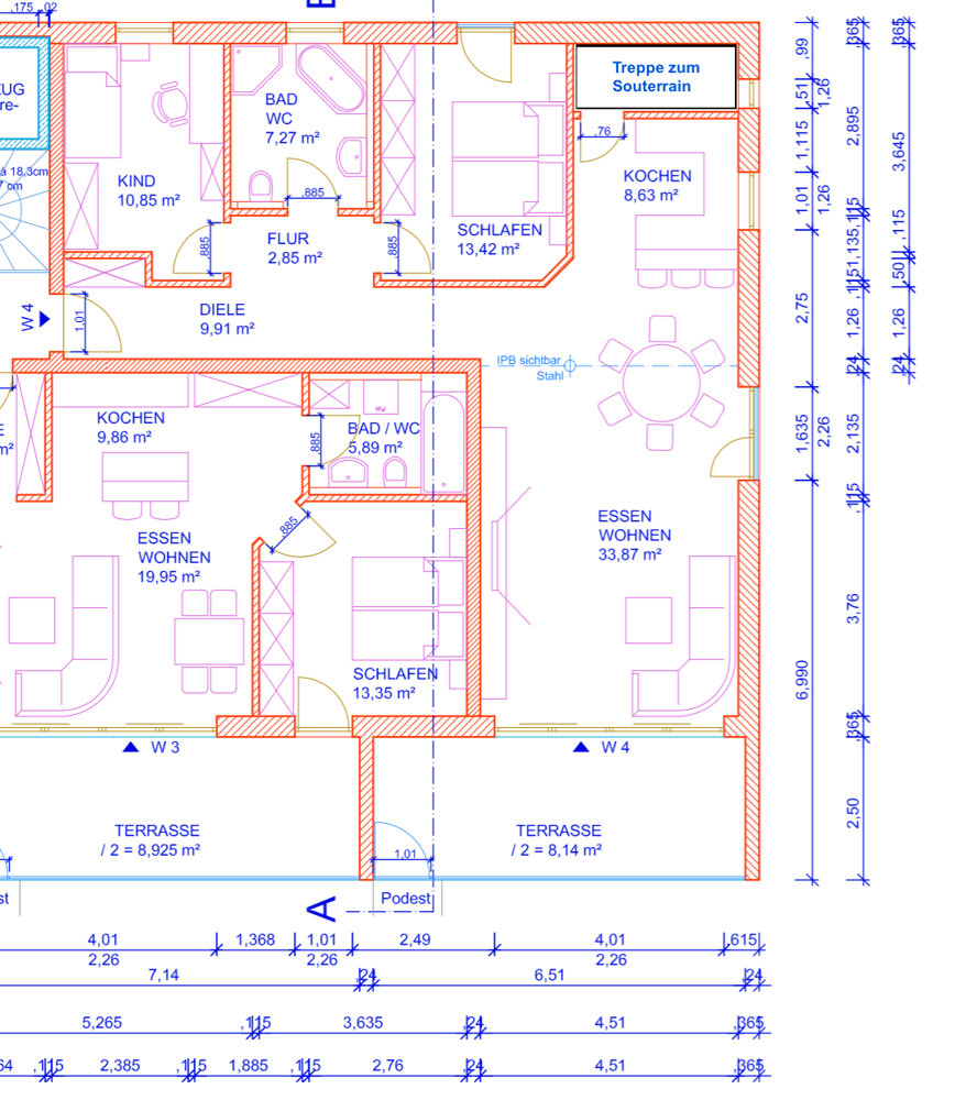 Wohnung zum Kauf 490.000 € 4 Zimmer 123,4 m²<br/>Wohnfläche EG<br/>Geschoss Haidenhof Nord Passau 94036