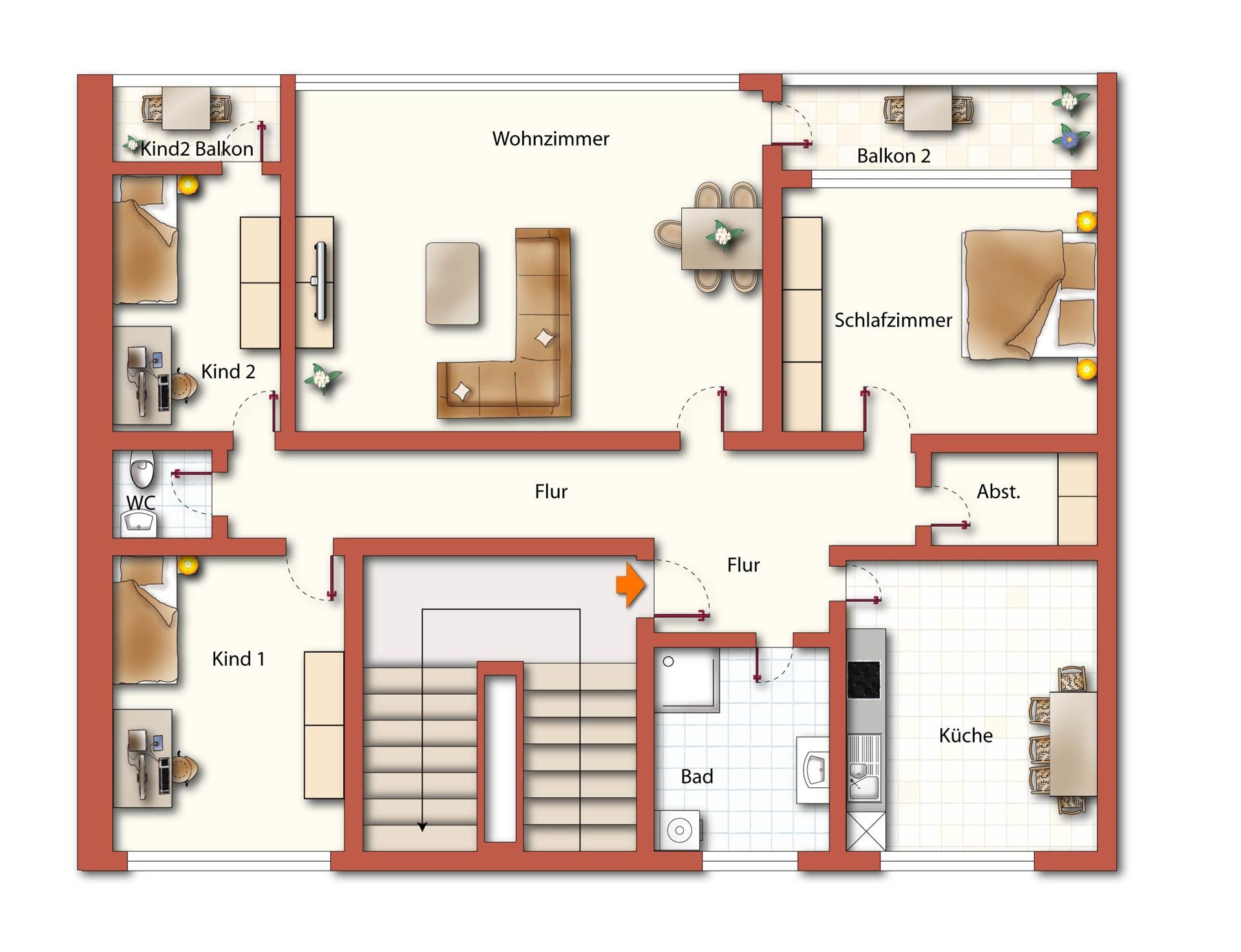 Wohnung zum Kauf 279.000 € 4,5 Zimmer 98 m²<br/>Wohnfläche 1.<br/>Geschoss 01.01.2025<br/>Verfügbarkeit Beethovenschule 33 Singen (Hohentwiel) 78224