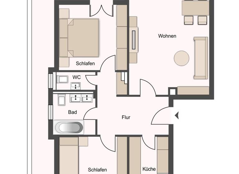 Penthouse zum Kauf 689.000 € 3 Zimmer 93,3 m²<br/>Wohnfläche Eckenheim Frankfurt am Main / Eckenheim 60435
