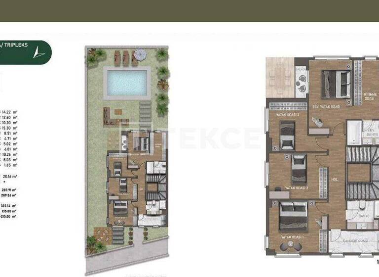 Doppelhaushälfte zum Kauf 1.680.000 € 6 Zimmer 363 m² 7 m² Grundstück Istanbul 34830