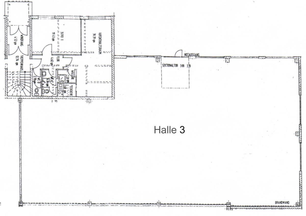 Lagerhalle zur Miete 5,50 € 498 m²<br/>Lagerfläche ab 498 m²<br/>Teilbarkeit Junkerstraße 1 Glesien Schkeuditz 04435