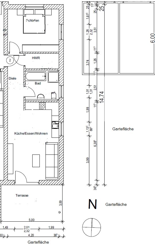 Terrassenwohnung zum Kauf provisionsfrei 319.000 € 2 Zimmer 63 m²<br/>Wohnfläche EG<br/>Geschoss Bruck Neuburg an der Donau 86633