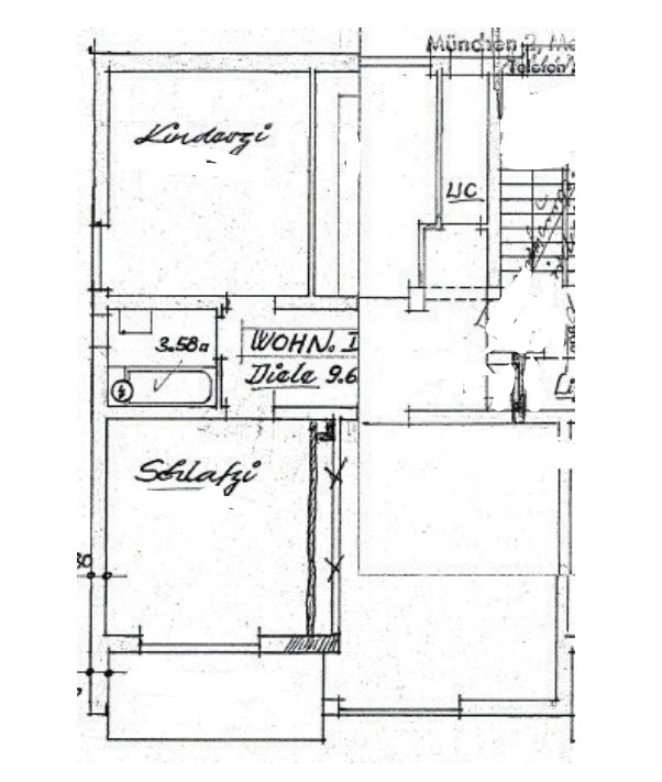 Wohnung zur Miete 1.269 € 3 Zimmer 78,9 m²<br/>Wohnfläche 2.<br/>Geschoss Schleißheimer Str. 238 Am Luitpoldpark München 80809