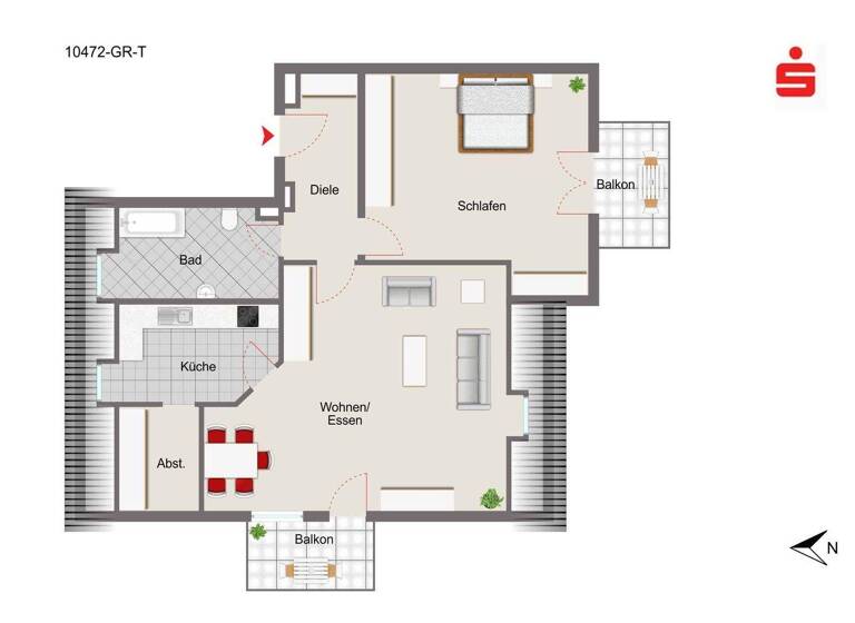 Wohnung zum Kauf 199.000 € 2 Zimmer 72 m² Neustadt 93333