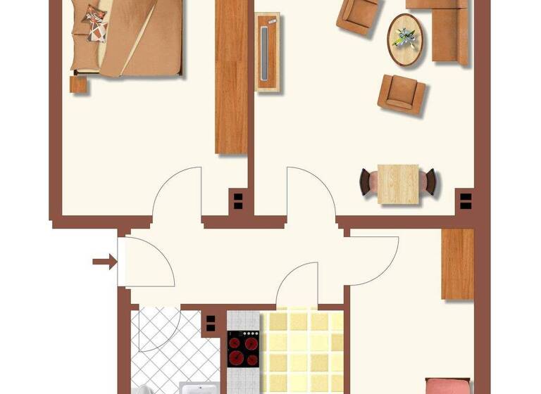 Wohnung zur Miete 360 € 3 Zimmer 60 m² frei ab 01.05.2026 Haina Römhild 98630