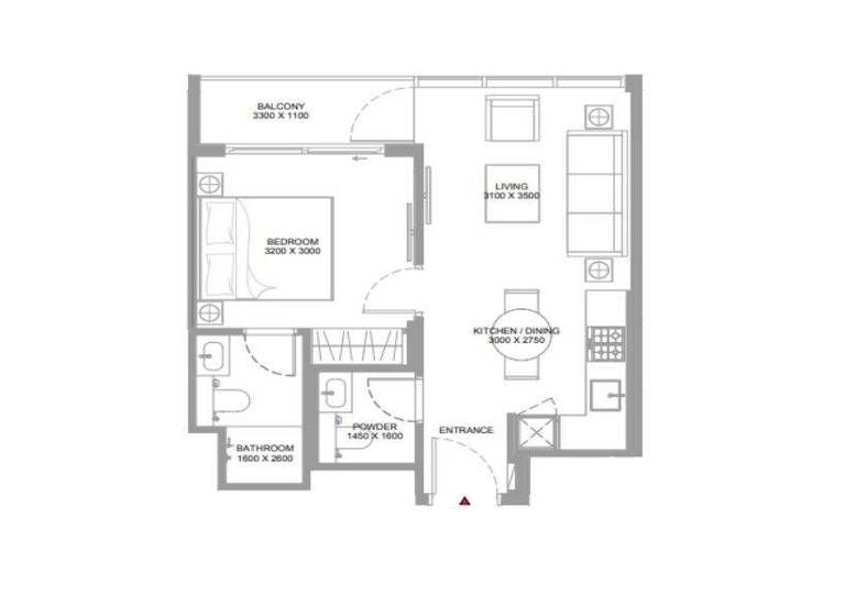 Wohnung zum Kauf - Erstbezug provisionsfrei 325.651 € 2 Zimmer 47,6 m² Al Seanneeah