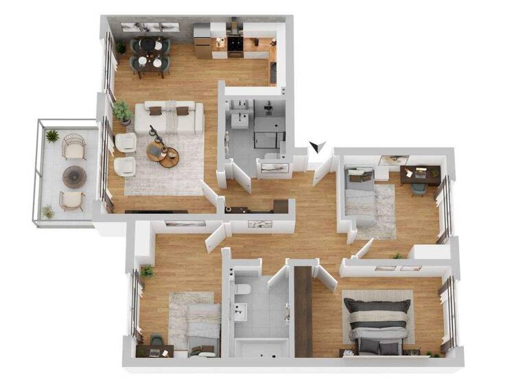 Penthouse zum Kauf - Erstbezug provisionsfrei 559.000 € 4 Zimmer 98,2 m² 3. Geschoss Wiescheid Langenfeld (Rheinland) 40764