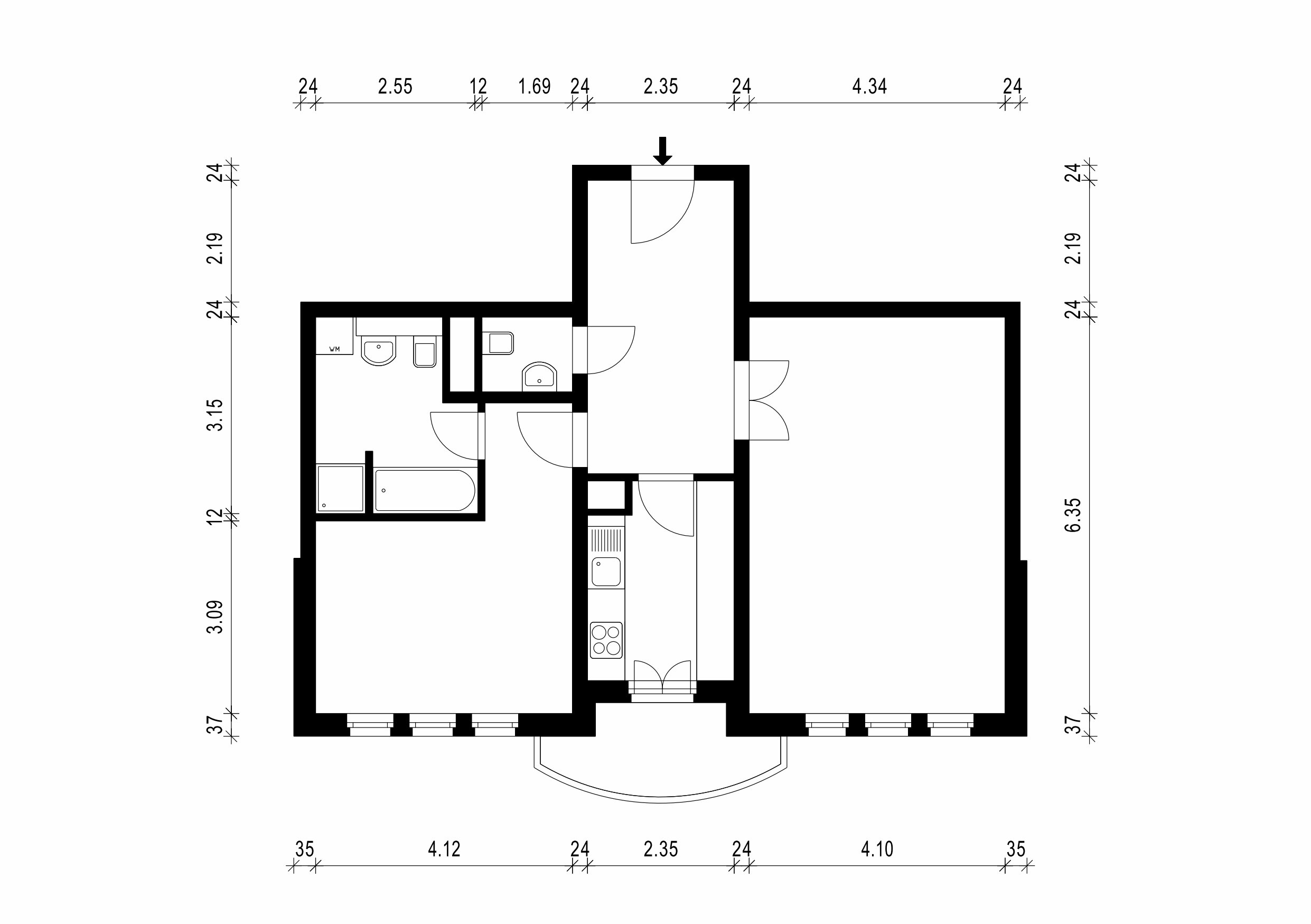 Wohnung zum Kauf 579.000 € 2 Zimmer 72,5 m²<br/>Wohnfläche 3.<br/>Geschoss Mitte Berlin 10179