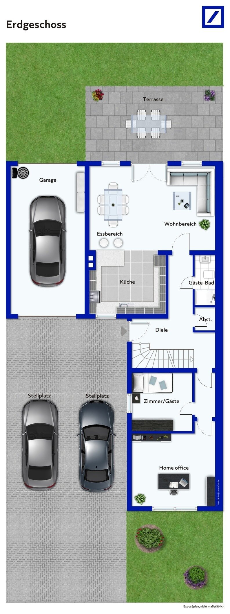 Doppelhaushälfte zum Kauf 298.500 € 6 Zimmer 166,6 m²<br/>Wohnfläche 609 m²<br/>Grundstück König-Ludwig-Zeche Recklinghausen 45663