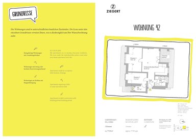 Wohnung zum Kauf provisionsfrei 201.708 € 3 Zimmer 77,6 m² 5. Geschoss Utrechter Straße 31 Wedding Berlin 13347