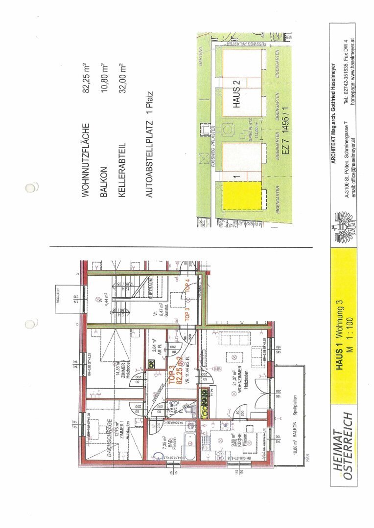 Wohnung zur Miete 666 € 3 Zimmer 82,3 m²<br/>Wohnfläche Bergland Bergland 3254