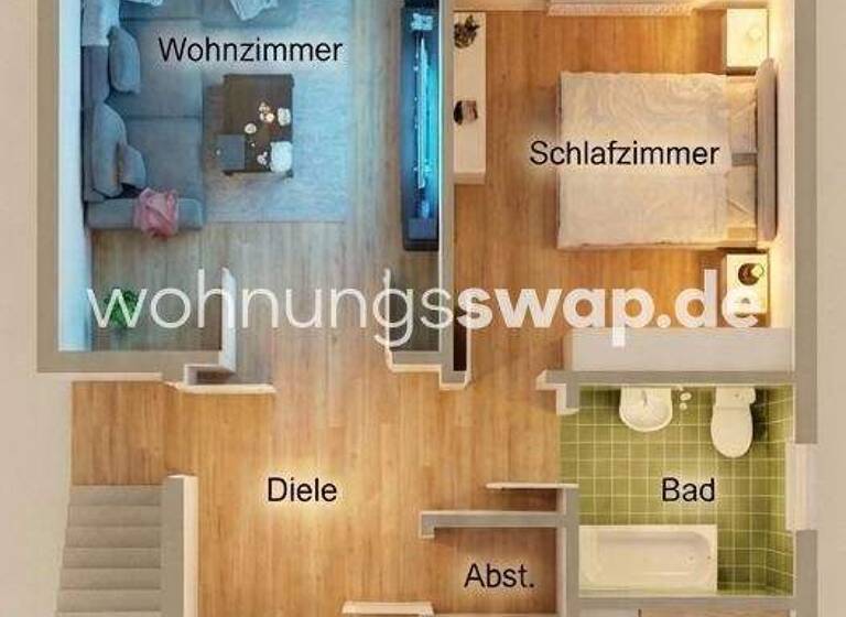 Wohnung zur Miete Tauschwohnung 665 € 2 Zimmer 61 m² 1. Geschoss Osdorf Hamburg 22609