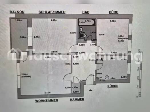 Wohnung zur Miete Tauschwohnung 700 € 3 Zimmer 78 m² 2. Geschoss Badenstedt Hannover 30455