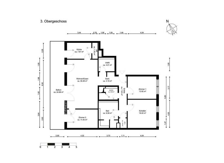 Penthouse zum Kauf 1.040.000 € 4 Zimmer 128 m² 3. Geschoss Heerdt Düsseldorf 40549