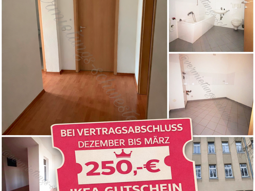 Wohnung zur Miete 350 € 2 Zimmer 64 m² 1. Geschoss frei ab sofort Rößlerstraße 18b Altchemnitz Chemnitz 09120