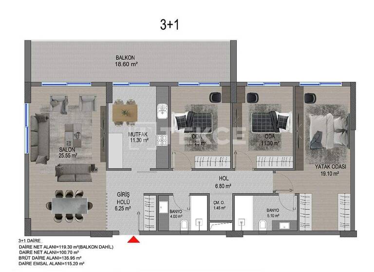 Studio zum Kauf 108.000 € 2 Zimmer 55 m² EG Ankara 06820