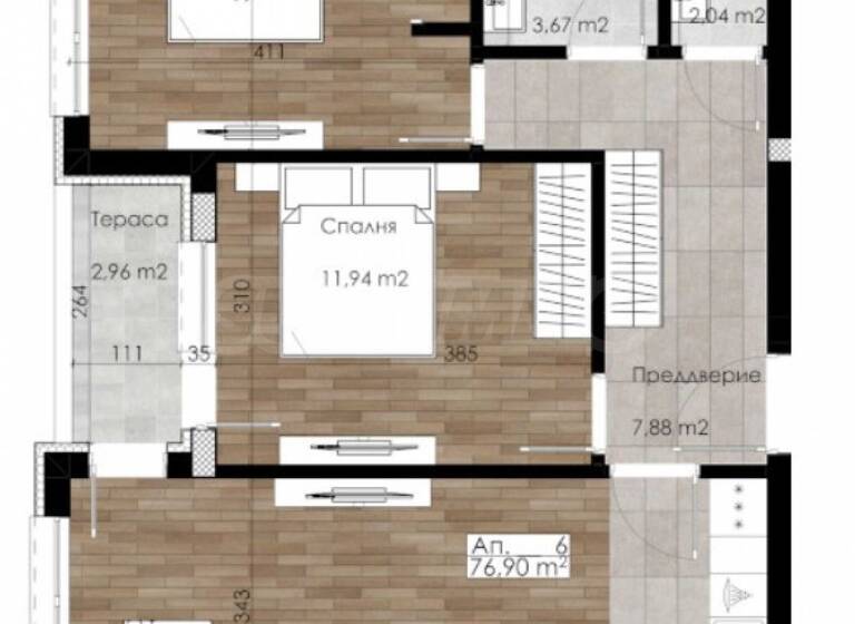 Studio zum Kauf 230.000 € 3 Zimmer 90 m² Plovdiv