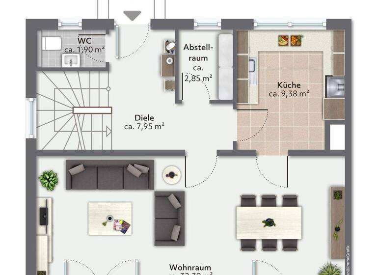 Doppelhaushälfte zum Kauf 839.000 € 5 Zimmer 137,5 m² 291,3 m² Grundstück Siegertsbrunn Höhenkirchen-Siegertsbrunn 85635