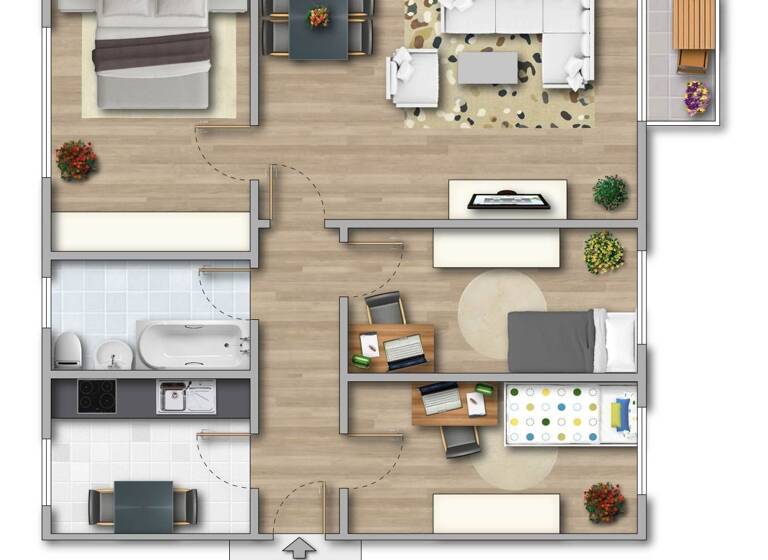 Wohnung zur Miete 445 € 4 Zimmer 71,6 m²<br/>Wohnfläche 1.<br/>Geschoss ab sofort<br/>Verfügbarkeit Straße Glück-Auf 33 Sangerhausen Sangerhausen 06526