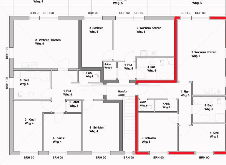 Wohnung zur Miete 1.246 € 3 Zimmer 90 m² 1. Geschoss Schönerlinder Dorfstr. 9C Schönerlinde Wandlitz 16348
