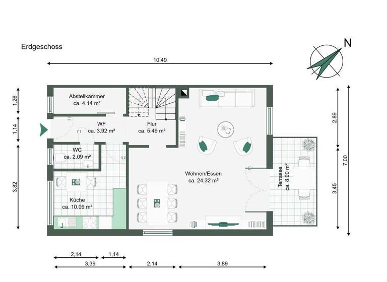 Doppelhaushälfte zum Kauf 219.000 € 4 Zimmer 101 m² 300 m² Grundstück Altenweddingen Sülzetal / Altenweddingen 39171