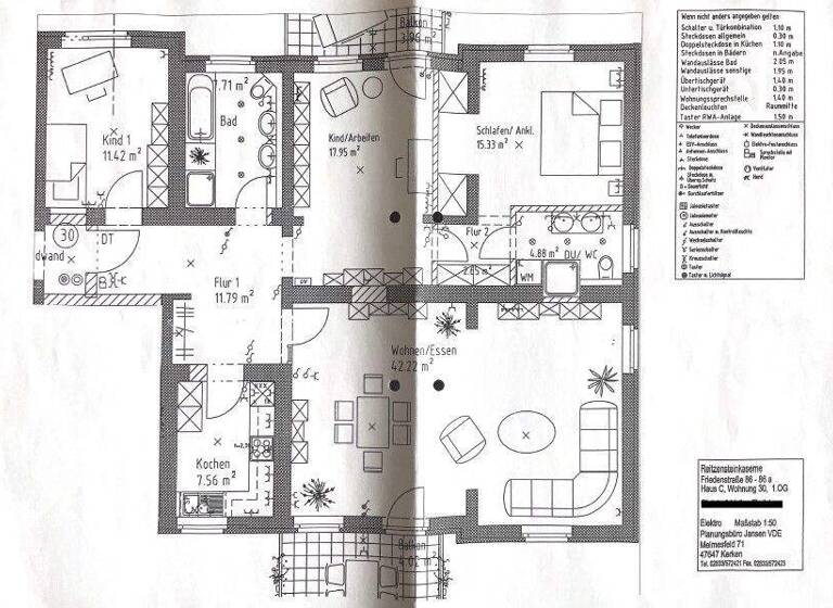 Wohnung zur Miete 1.300 € 4 Zimmer 127 m² 1. Geschoss frei ab sofort Schepersfeld Wesel 46485
