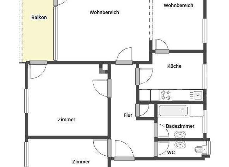 Wohnung zum Kauf 300.000 € 3,5 Zimmer 80 m² 1. Geschoss frei ab sofort Bad Reichenhall 83435