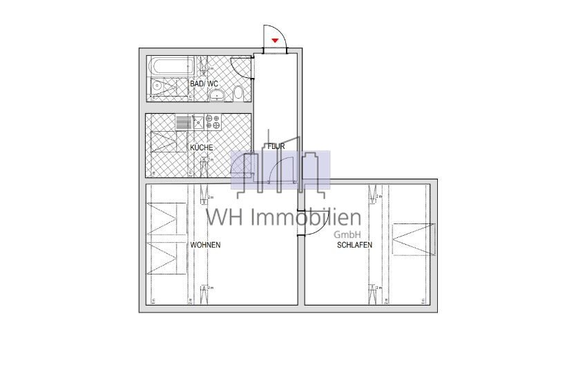 Wohnung zur Miete 312 € 2 Zimmer 51,9 m²<br/>Wohnfläche Zwickauer Str. 205 Kappel 820 Chemnitz 09116