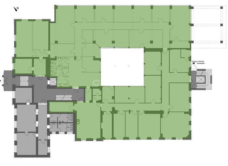 Bürofläche zur Miete provisionsfrei 9,50 € 1.077 m² Bürofläche teilbar ab 465 m² Westviertel Essen 45127
