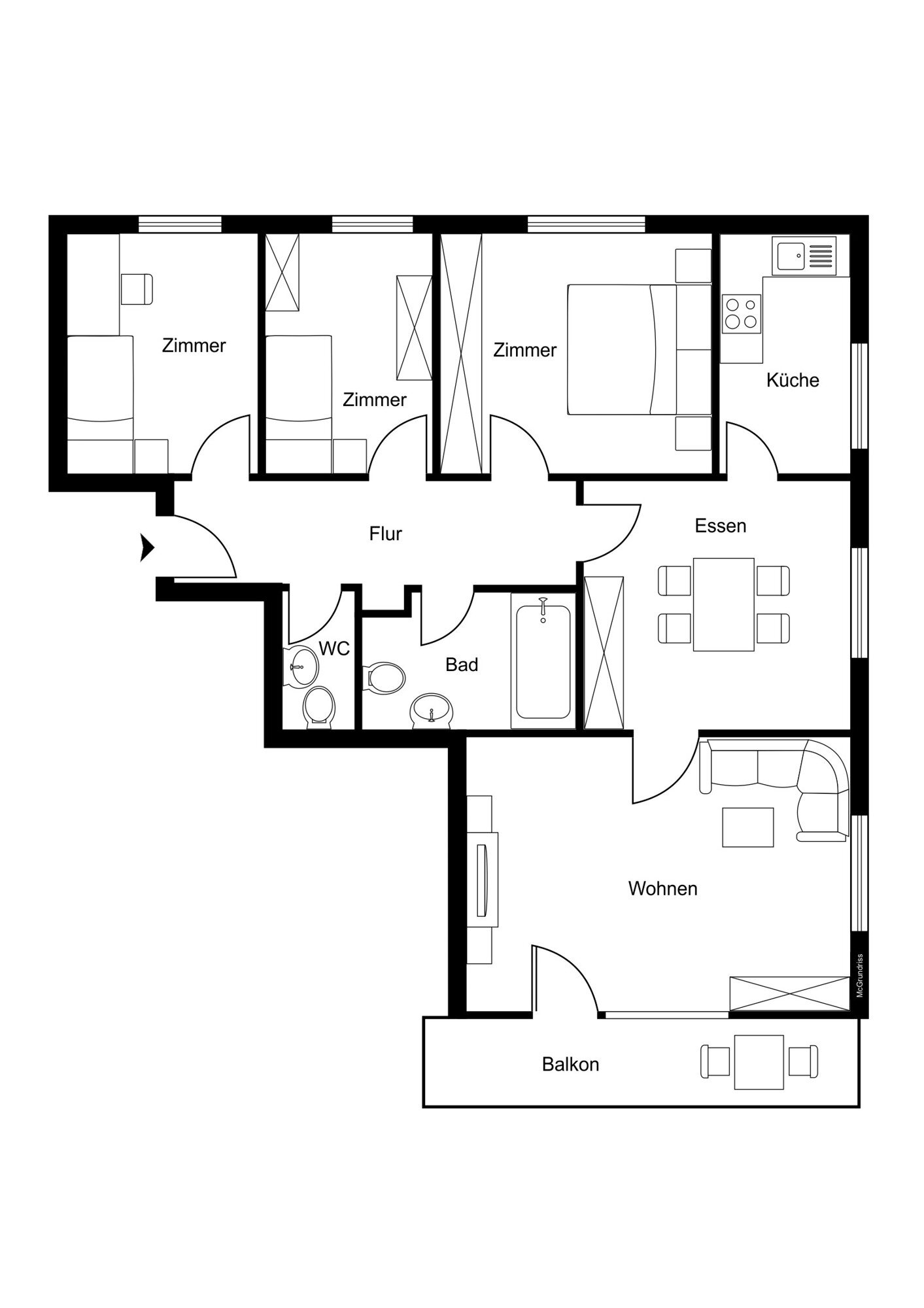 Wohnung zum Kauf 440.000 € 5 Zimmer 99,3 m²<br/>Wohnfläche Altacher Weg 2 Hohenems 6845