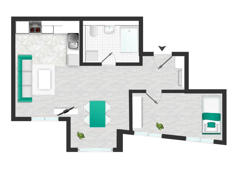Wohnung zur Miete 575 € 2 Zimmer 44 m²<br/>Wohnfläche 2.<br/>Geschoss 01.01.2026<br/>Verfügbarkeit Delitzsch Delitzsch 04509