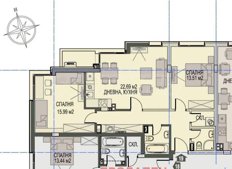 Studio zum Kauf 268.000 € 3 Zimmer 103,1 m² Sofia